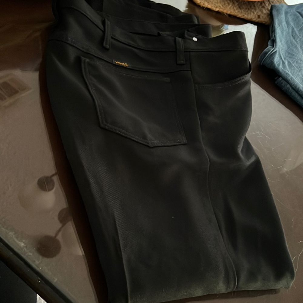 Black wrangler pants
